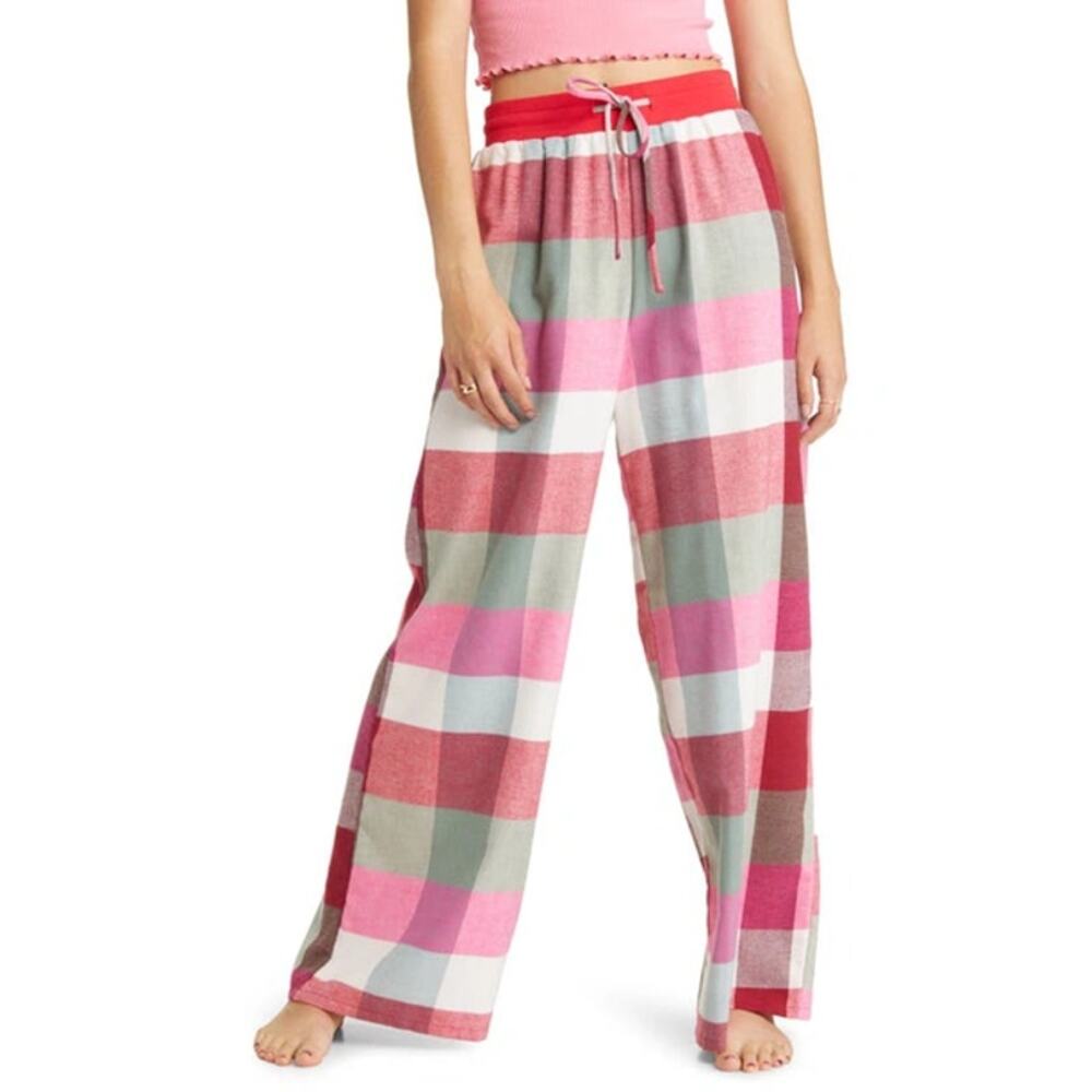 New ~ BP. NORDSTROM ~ Red Checkered Plaid Flannel Pajama Pants Size 3X